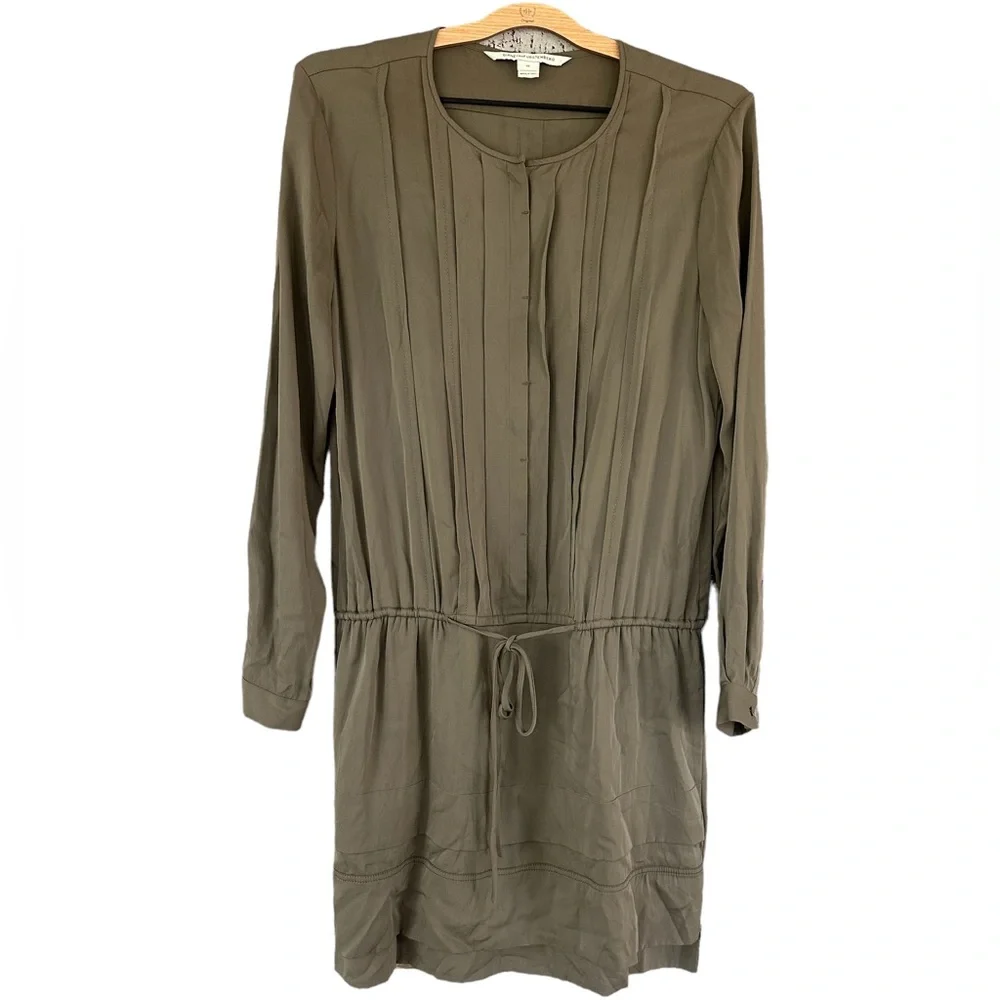 Diane von Furstenberg Francesca Silk Shirt Dress size 10 - Picture 4 of 6